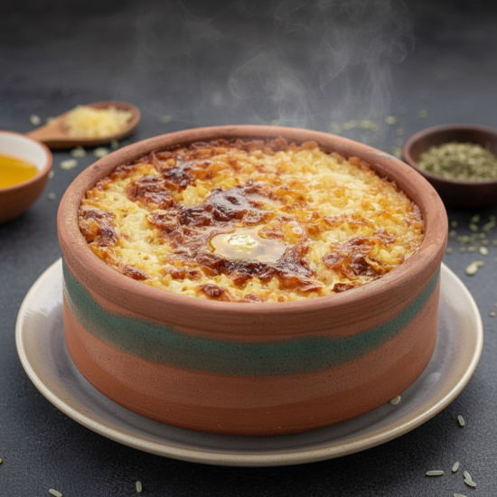 Baked Creamy Rice Tagine