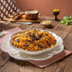  Rice with Liver, Gizzards, Raisins & Nuts