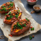 Sweet potato boats with minced beef 