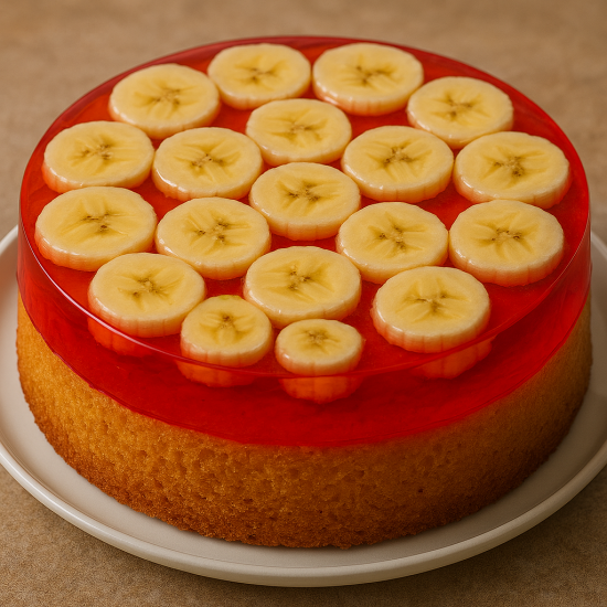 Banana Jelly Cake 