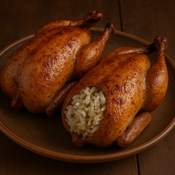 Stuffed pigeons with rice (pair)