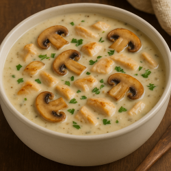 Chicken and mushroom Cream Soup