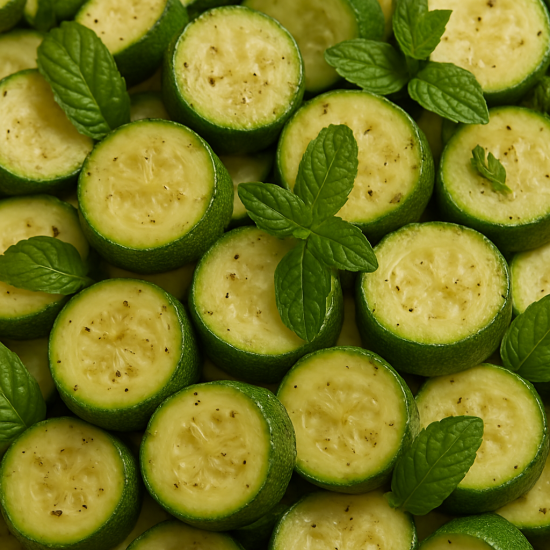 Plain or mint zucchini