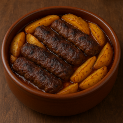 Meat Kebab with Potatoes