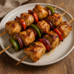 Chicken Shish (Grilled Chicken Cubes with Veggies)