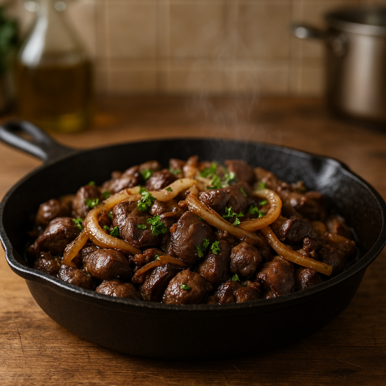 Liver & Gizzards Pan