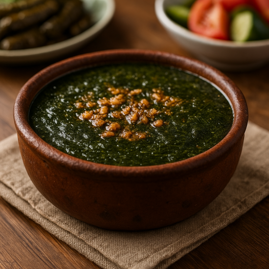 Molokhia (Egyptian Jute Stew)